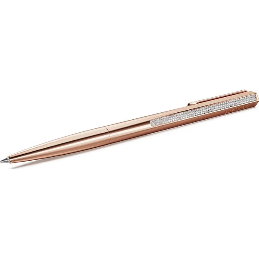 Swarovski Crystal Shimmer ballpoint pen, Rose gold tone, Rose gold-tone finish - 5678182
