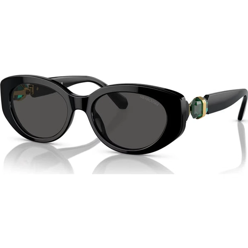 Swarovski Lucent: Cat Eye Shaped Sunglasses Black 5679544
