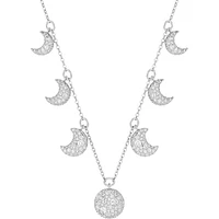 Swarovski  Luna choker, Moon, White, Rhodium plated 5666178 - Discontinued