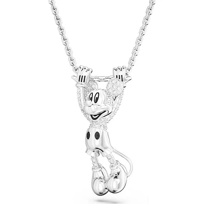 Disney Mickey Mouse Layered Pendant, White, Rhodium Plated - 5668780 - Discontinued