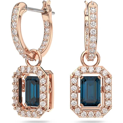 Swarovski - SS UNA Rainbow, Blue Rose Tone Earrings - 5639752