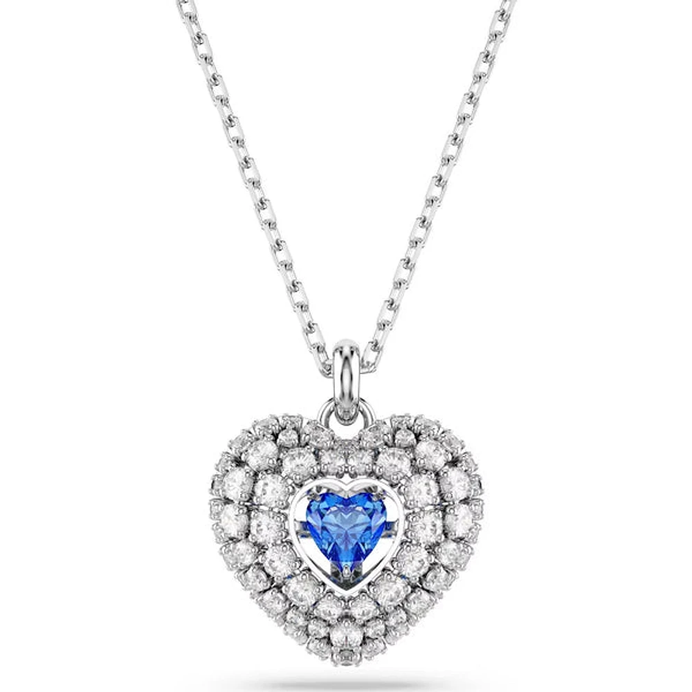 Swarovski -  Hyperbola pendant, Heart, Blue, Rhodium plated - 5680403