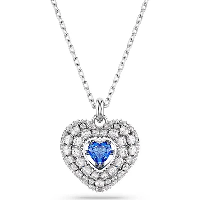 Swarovski -  Hyperbola pendant, Heart, Blue, Rhodium plated - 5680403