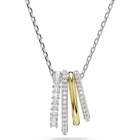 Swarovski - Hyperbola pendant, Mixed cuts, White, Mixed metal finish - 5696626