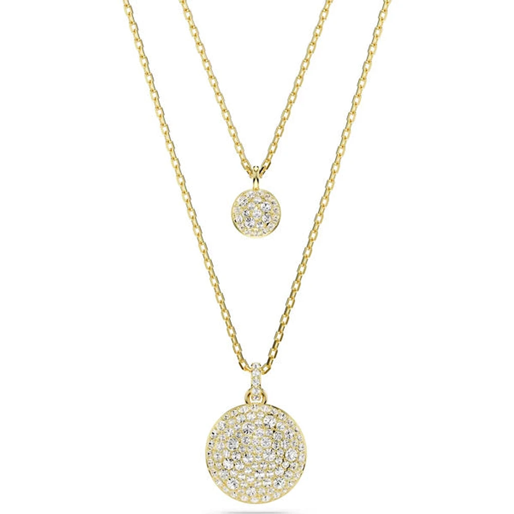 Swarovski Meteora layered pendant, White