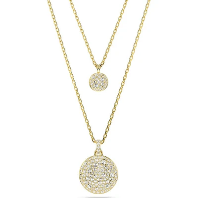 Swarovski Meteora layered pendant, White