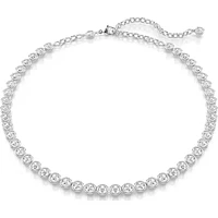 Swarovski Imber Tennis necklace, Round cut, White, Rhodium plated - 5682595