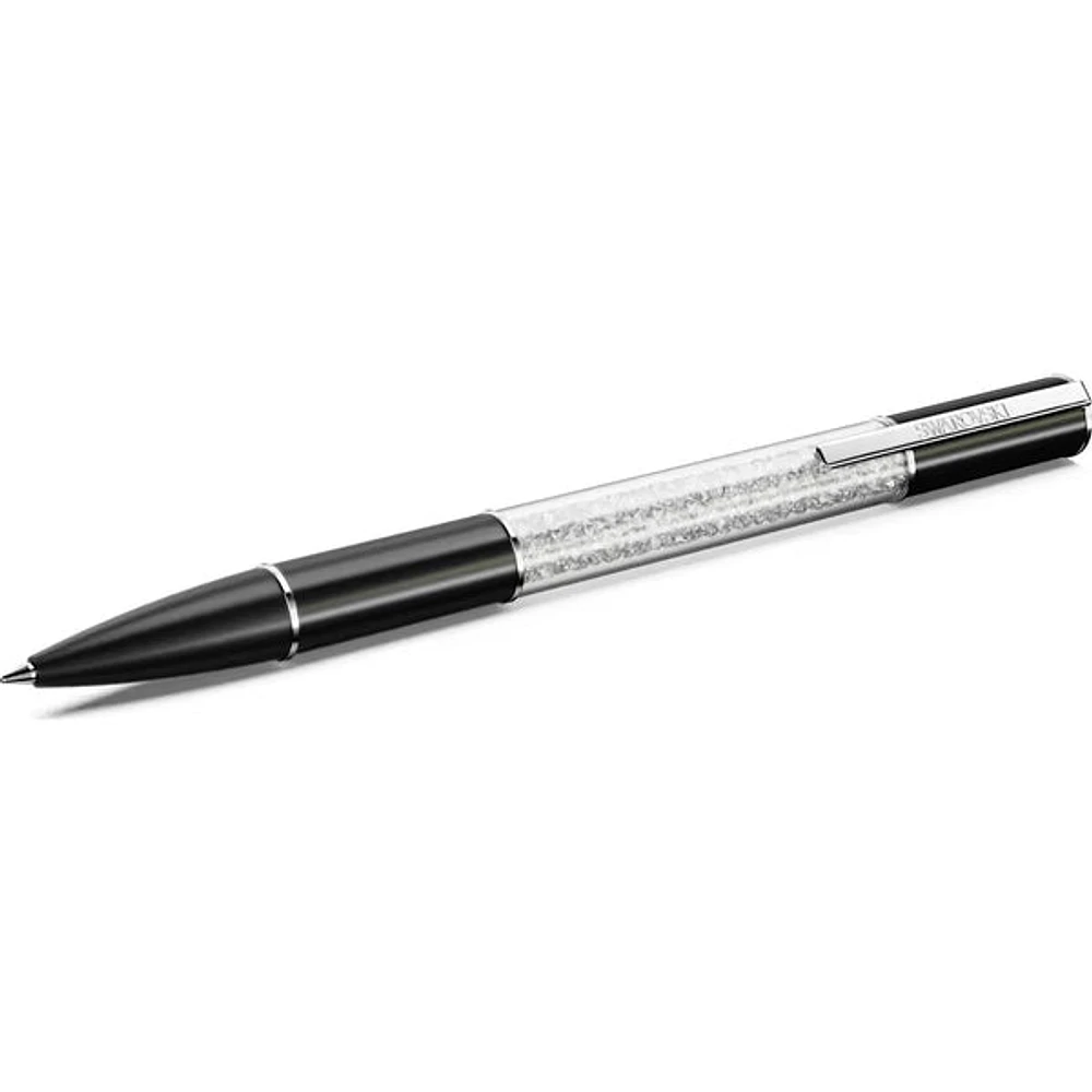 Swarovski Crystalline Lustre ballpoint pen, Black, Rhodium plated 5694180