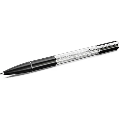 Swarovski Crystalline Lustre ballpoint pen, Black, Rhodium plated 5694180