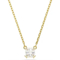 Swarovski - Stilla pendant, Square cut, White, Gold-tone plated - 5693153