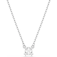 Swarovski - Stilla pendant, Square cut, White, Rhodium plated - 5701903