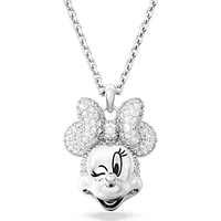Swarovski Disney 100 - Minnie Mouse pendant, White, Rhodium plated - 5667612 - Discontinued