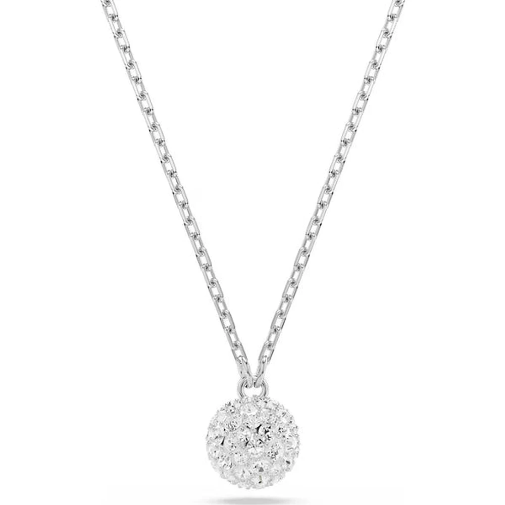 Swarovski - Dextera pendant, Round cut, Sphere, White, Rhodium plated - 5693206