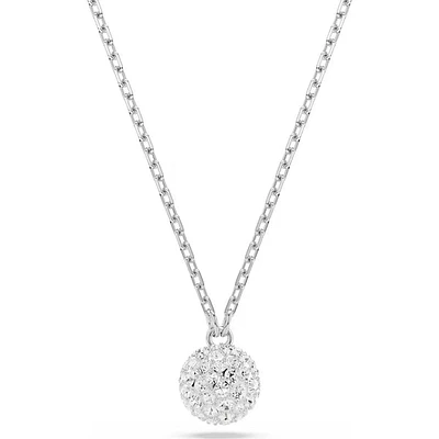 Swarovski - Dextera pendant, Round cut, Sphere, White, Rhodium plated - 5693206
