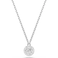 Swarovski - Dextera pendant, Round cut, Sphere, White, Rhodium plated - 5693206
