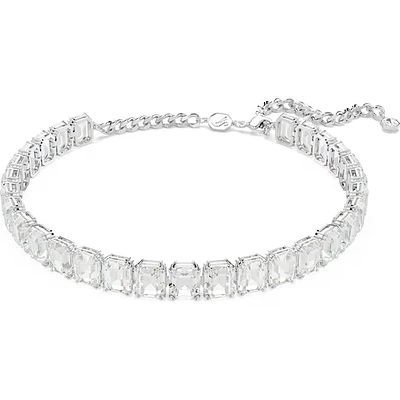Swarovski - Millenia choker, Octagon cut, White, Rhodium plated - 5696292
