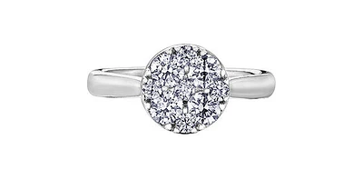 14K White Gold 0.66cttw Diamond Engagement Ring