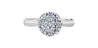 14K White Gold 0.66cttw Diamond Engagement Ring