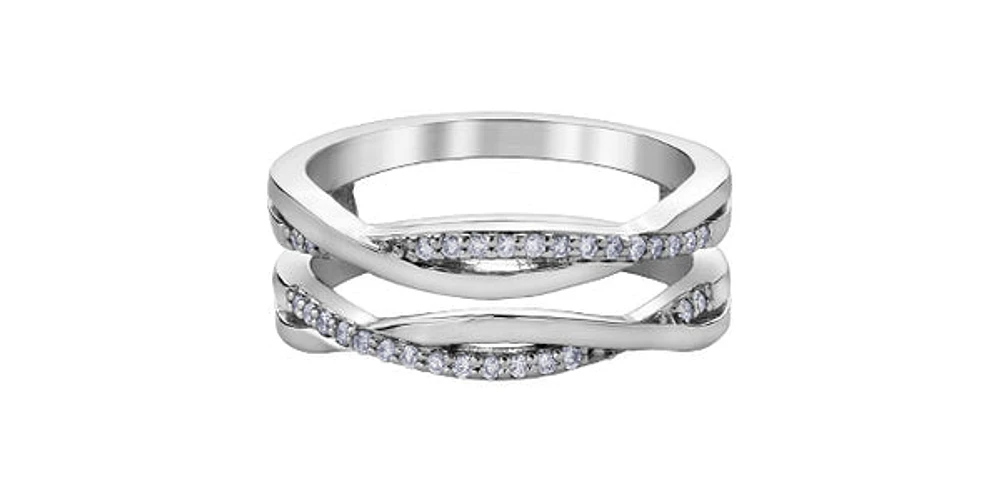 10K White Gold 0.15cttw Diamond Ring