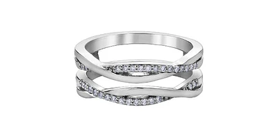 10K White Gold 0.15cttw Diamond Ring