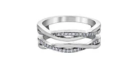 10K White Gold 0.15cttw Diamond Ring