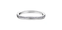 10K White Gold 0.10cttw Diamond Band