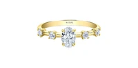 14K Yellow Gold 0.70cttw Canadian Diamond Engagement Ring