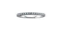 14K White Gold 0.11cttw Diamond Band