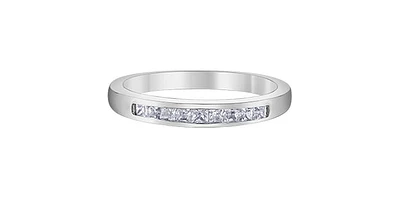 14K White Gold 0.25cttw Princess Cut Diamond Ring - /