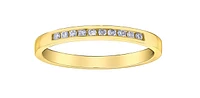 10K Yellow Gold 0.10cttw Diamond Band