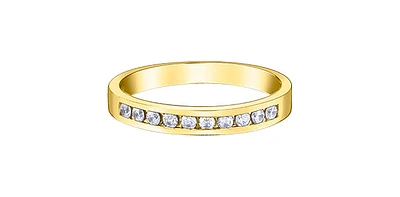 10K Yellow Gold 0.20cttw Diamond Band