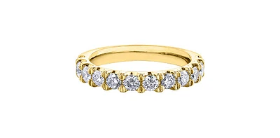 10K Yellow Gold 1.0cttw Diamond Band