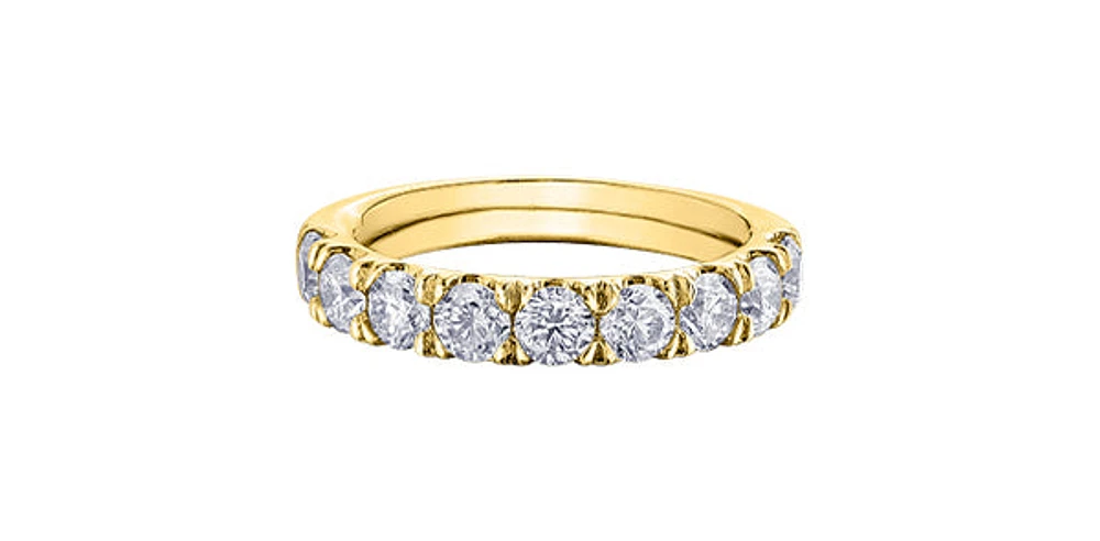 10K Yellow Gold 1.50cttw Diamond Band