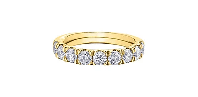10K Yellow Gold 1.50cttw Diamond Band