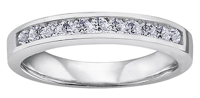 14K White Gold 1.50cttw Diamond Channel Set Band