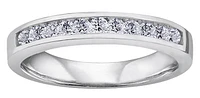 14K White Gold 1.50cttw Diamond Channel Set Band
