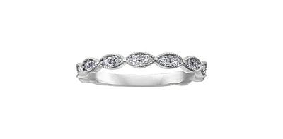 10K White Gold 0.20cttw Diamond Band