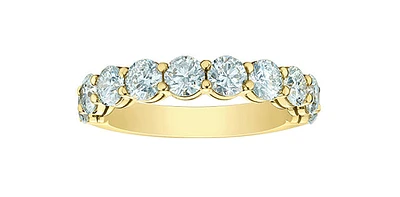14K Yellow Gold 2.0cttw Lab Grown Diamond Band