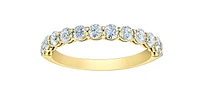 14K Gold 0.75cttw Lab Grown Diamond Band