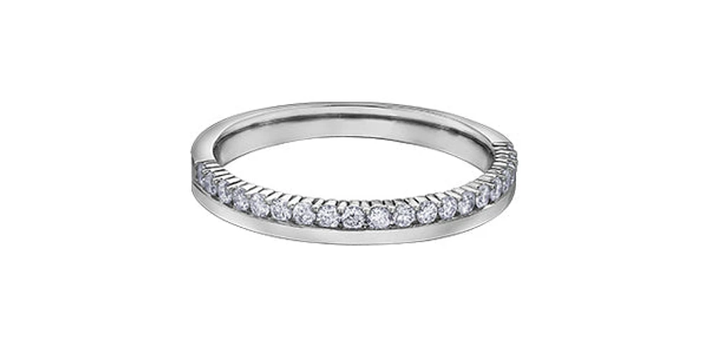 14K White Gold 0.33cttw Diamond Ring