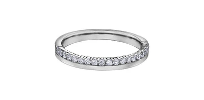 14K White Gold 0.33cttw Diamond Ring