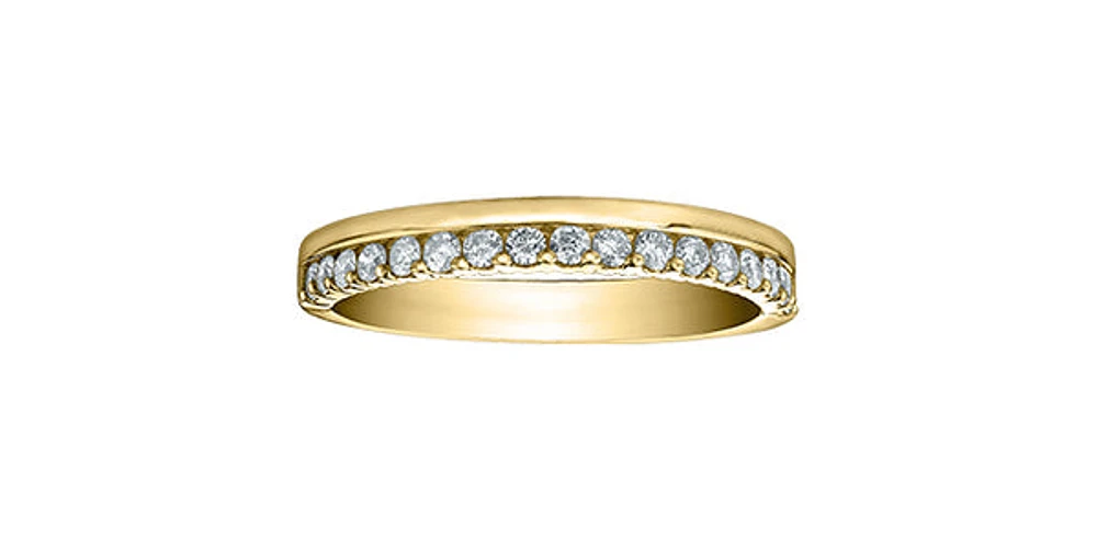 14K Yellow Gold 0.33cttw Diamond Band