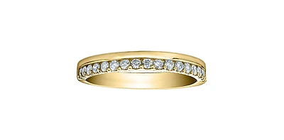 14K Yellow Gold 0.33cttw Diamond Band