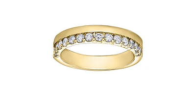 14K Yellow Gold 0.75cttw Diamond Band