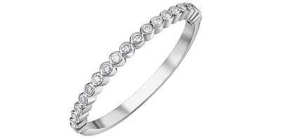 10K White Gold 0.12cttw Diamond Band