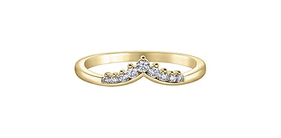10K Yellow Gold 0.15cttw Diamond Band