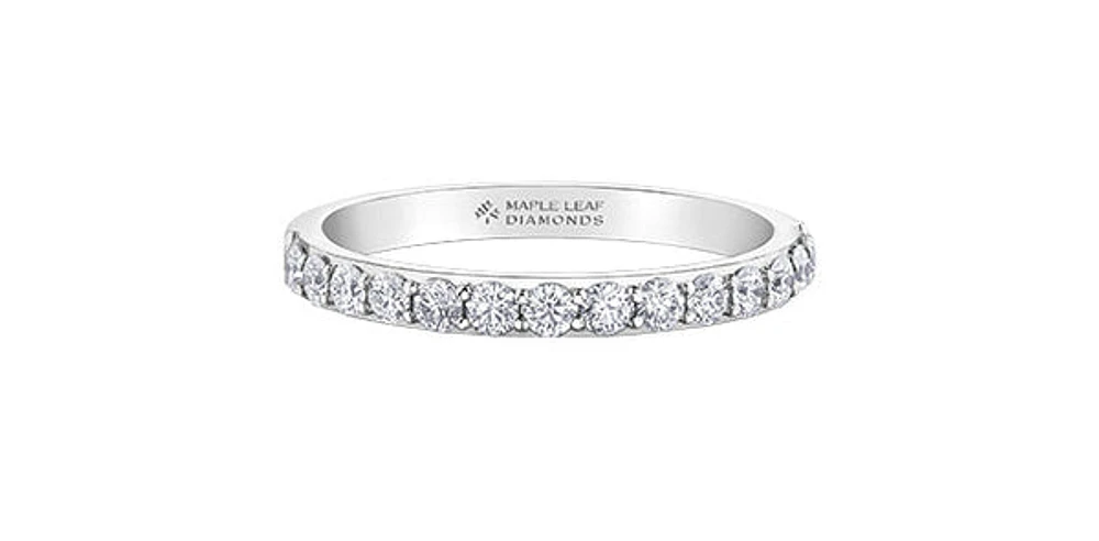 18K White Gold 0.40cttw Canadian Diamond Band - / 4.5