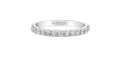 18K White Gold 0.40cttw Canadian Diamond Band - / 4.5