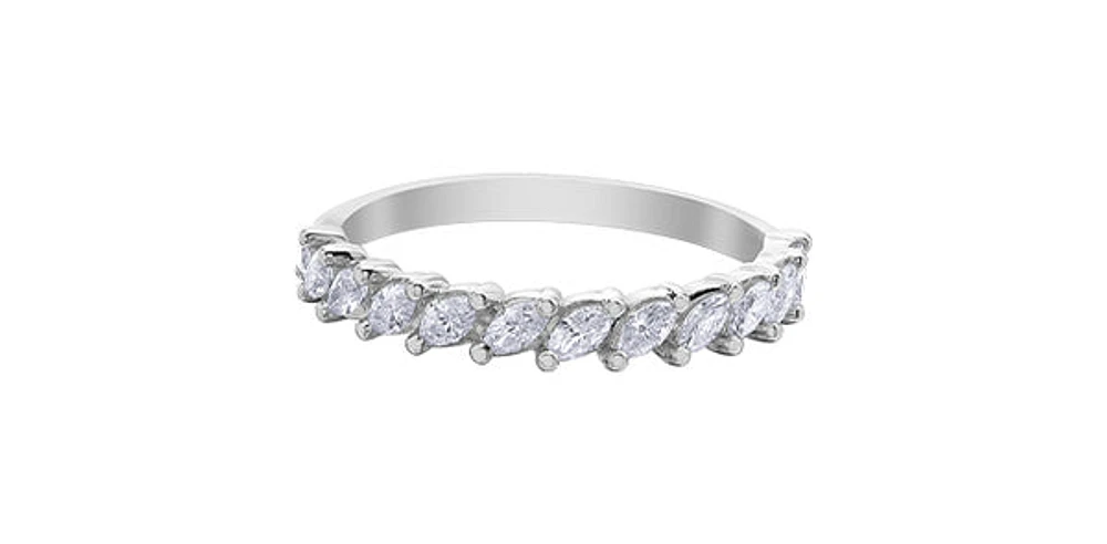 14K White Gold 0.50cttw Diamond Ring