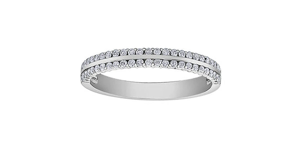 10K White Gold 0.25cttw Diamond Ring